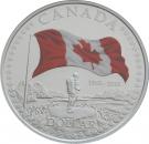 1 Dollar - Elizabeth II (Canadian Flag; coloured)
