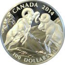 100 Dollars - Elizabeth II (Bighorn Sheep)