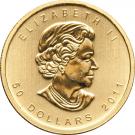 50 Dollars - Elizabeth II (4th Portrait; 1 oz. Gold Bullion Coinage)