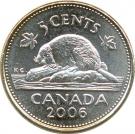 5 Cents - Elizabeth II (4th portrait; non-magnetic)