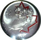 25 Cents - Elizabeth II (Bobsleigh; coloured)