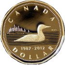 1 Dollar  - Elizabeth II (4th portrait; Silver Proof Issue, double date)