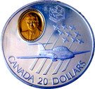 20 Dollars - Elizabeth II (Canadair CT-114 Tutor)