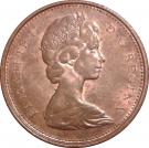1 Cent - Elizabeth II (2nd portrait; heavy type)