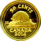 50 Cents - Elizabeth II (Beaver)