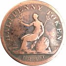 ½ Penny - (George IV)