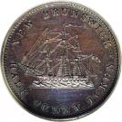 ½ Penny Token - Victoria