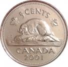 5 Cents - Elizabeth II (3rd portrait; magnetic)