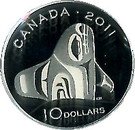 10 Dollars - Elizabeth II (Orca Whale)