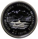 25 Cents - Elizabeth II (British Columbia; silver)