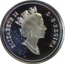 5 Cents - Elizabeth II (3rd portrait; Silver Proof Issue)