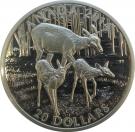 20 Dollars - Elizabeth II (White-Tailed Deer; Doe and Her Fawns)