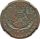 ½ Penny - Bank of Upper Canada