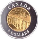 8 Dollars - Elizabeth II (Railway Bridge)