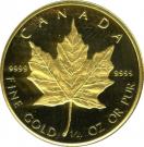 10 Dollars - Elizabeth II (2nd Portrait; ¼oz. Gold Bullion Coinage)