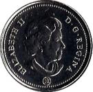 25 Cents - Elizabeth II (Coloured Moose)