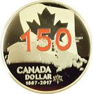 1 Dollar - Elizabeth II (Our Home and Native Land; enameled)