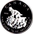 3 Dollars - Elizabeth II (¼ oz Lynx)
