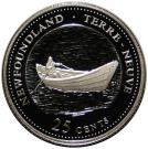 25 Cents - Elizabeth II (Newfoundland; silver)