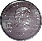 25 Cents - Elizabeth II (Curling; coloured)