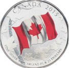 25 Dollars - Elizabeth II (Canadian Flag Anniversary)