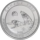 2 Dollars - Elizabeth II (Howling Wolves; ¾ oz. Silver Bullion Coinage)