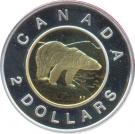2 Dollars - Elizabeth II (10th anniversary of toonie; proof set)
