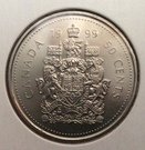50 Cents - Elizabeth II (3rd portrait; revised coat of arms)