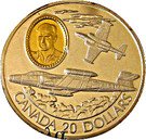 20 Dollars - Elizabeth II (CF-100 Canuck)