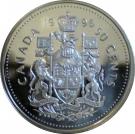 50 Cents - Elizabeth II (3rd portrait; silver proof issue)
