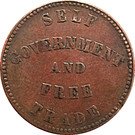 ½ Penny (Prince Edward island - free government and self trade)