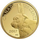 25 Cents - Elizabeth II (Inuit Arctic Hare)