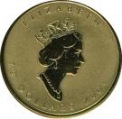 10 Dollars - Elizabeth II (3rd Portrait; ¼ oz. Gold Maple Hologram)