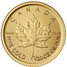 1 Dollar - Elizabeth II (4th Portrait; 1/20 oz. Gold Bullion Coinage)