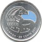 25 Cents - Elizabeth II (Orca; colourized)