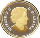 1 Dollar - Elizabeth II (Our Home and Native Land; gold-plated)