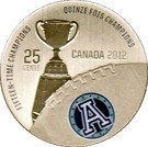 25 Cents - Elizabeth II (Grey Cup History; Toronto Argonauts)
