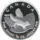 3 Dollars - Elizabeth II (¼ oz Arctic Fox)