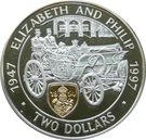 2 Dollars - Elizabeth II (Golden Wedding)