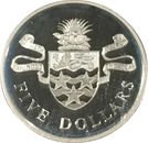 5 Dollars - Elizabeth II (25th Anniversary of Coronation)