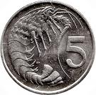 5 Cents - Elizabeth II (3rd portrait)