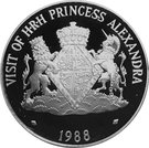 5 Dollars - Elizabeth II (Visit of Princess Alexandra)