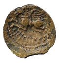 Bronze CRICIRV with helmeted head (Suessiones, region of Soissons)