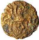 Bronze with rooster and human head (Bellovaci)