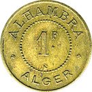 1 Franc (Alhambra - Alger)