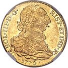 4 Escudos - Carlos III (bust of Carlos III, regular type)