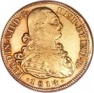8 Escudos - Fernando VII (bust of Carlos IV)