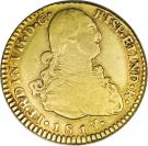 2 Escudos - Fernando VII (bust of Carlos IV)