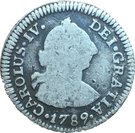 ½ Real - Carlos IV (bust of Carlos III)