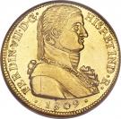 8 Escudos - Fernando VII (imaginary military bust)